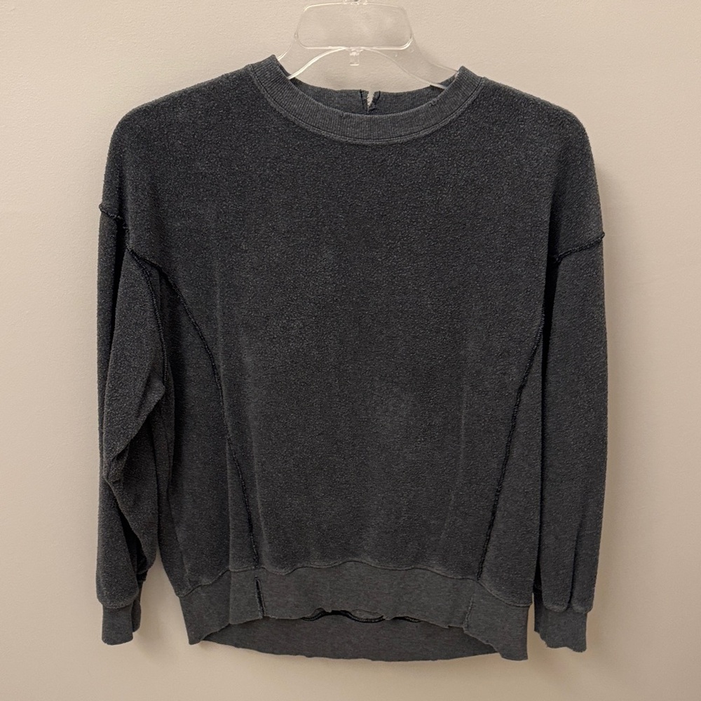 Aerie Women's Charcoal Crewneck Sweater